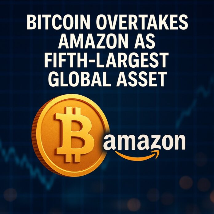 Bitcoin Market Cap Milestone: BTC surpasses Amazon in global asset rankings